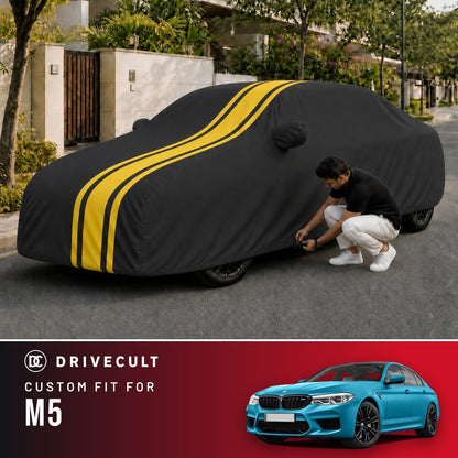 BMW M5 DriveCult Blaze custom-fit waterproof car body cover