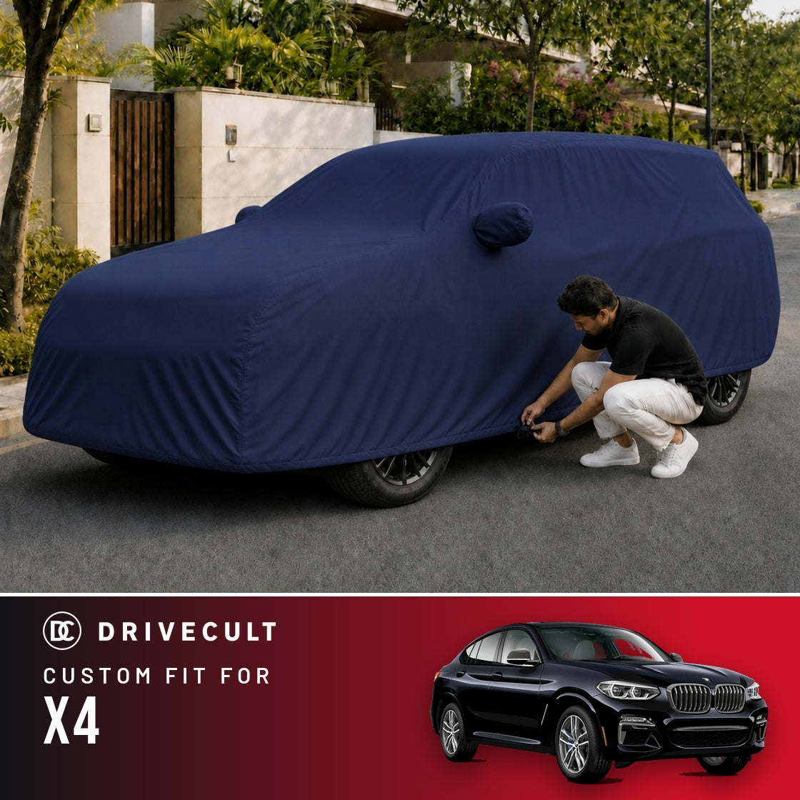 BMW X4 DriveCult Storm custom-fit waterproof car body cover