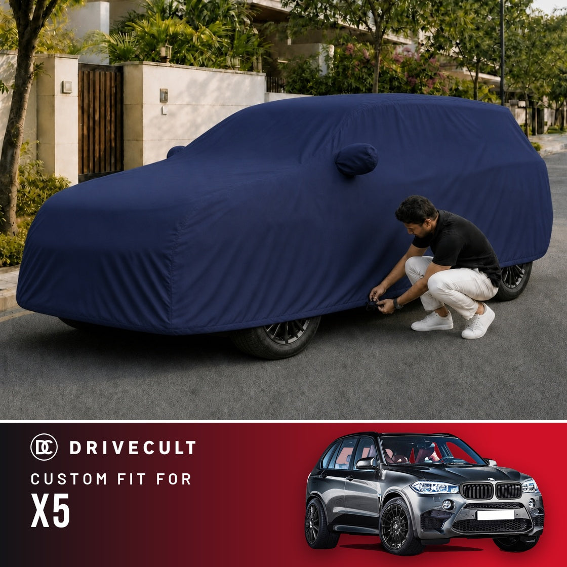 BMW X5 DriveCult Storm custom-fit waterproof car body cover