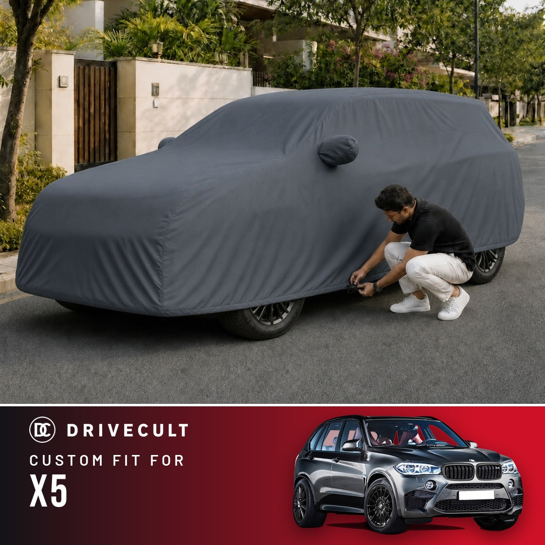 BMW X5 DriveCult Titan custom-fit waterproof car body cover