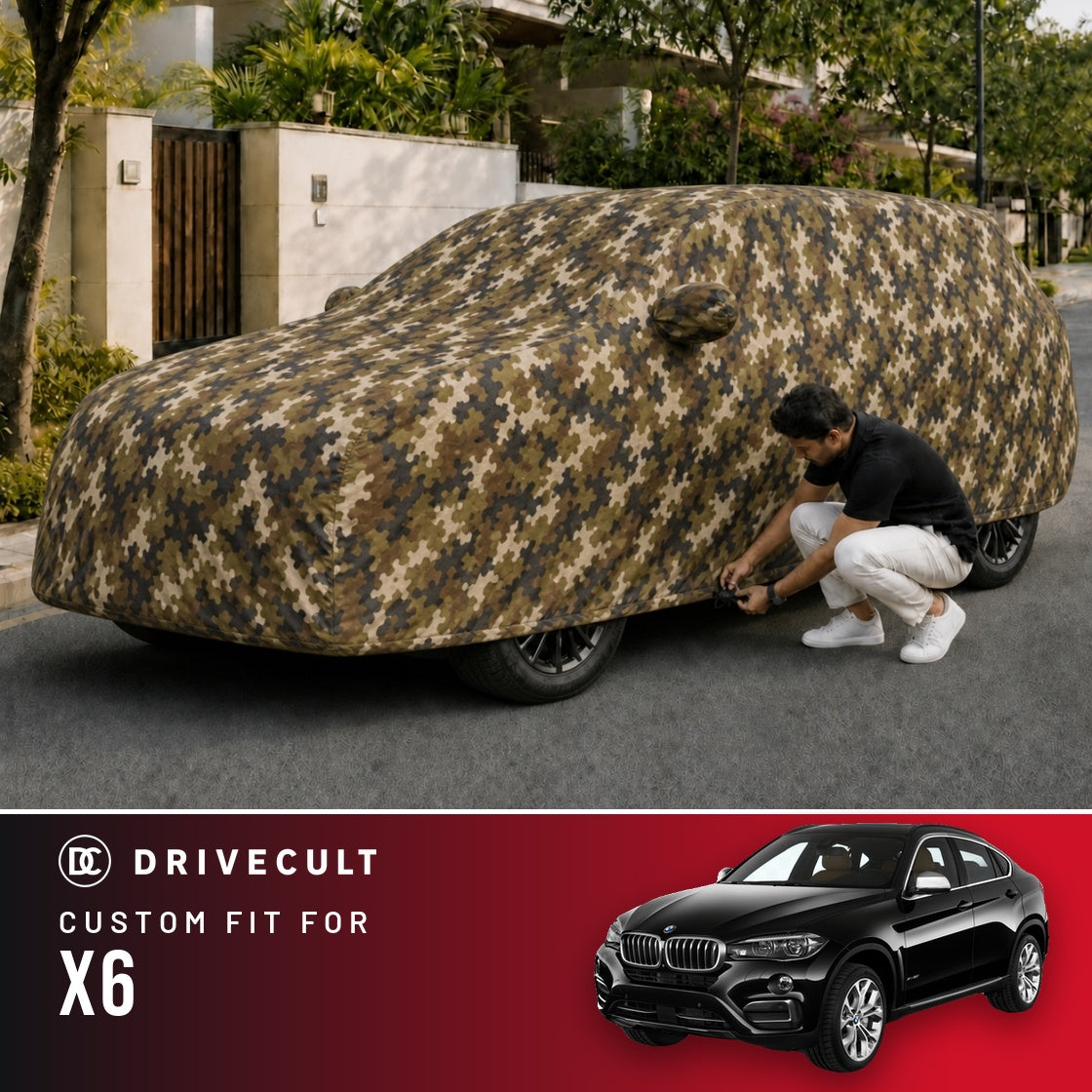 BMW X6 DriveCult Phantom custom-fit waterproof car body cover