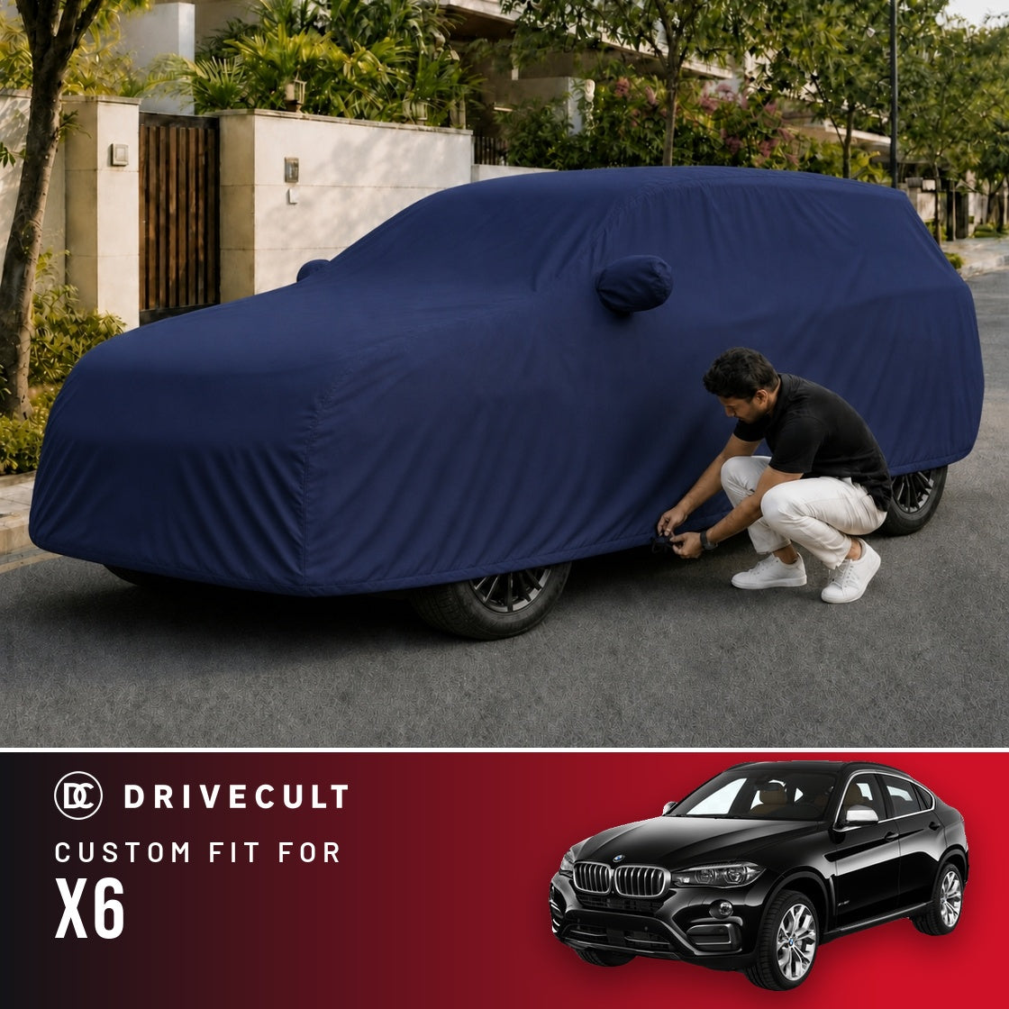 BMW X6 DriveCult Storm custom-fit waterproof car body cover