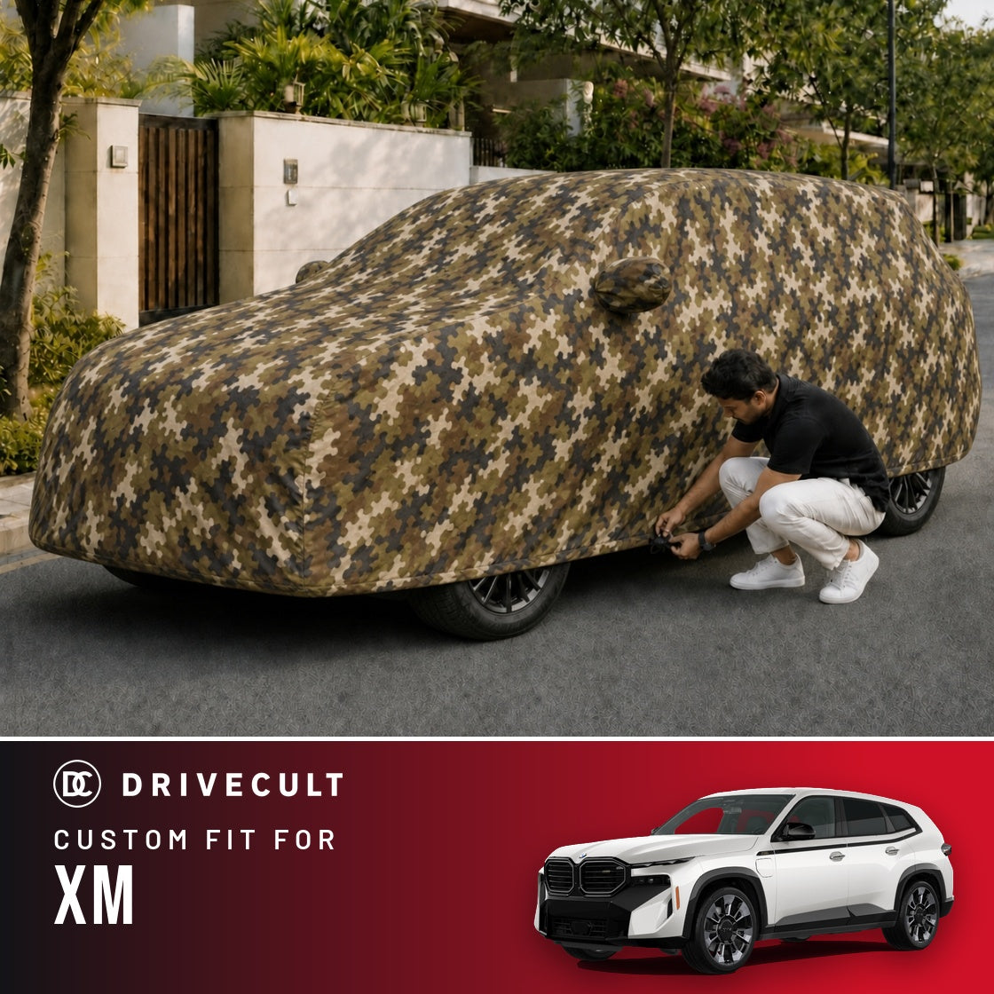 BMW Xm DriveCult Phantom custom-fit waterproof car body cover