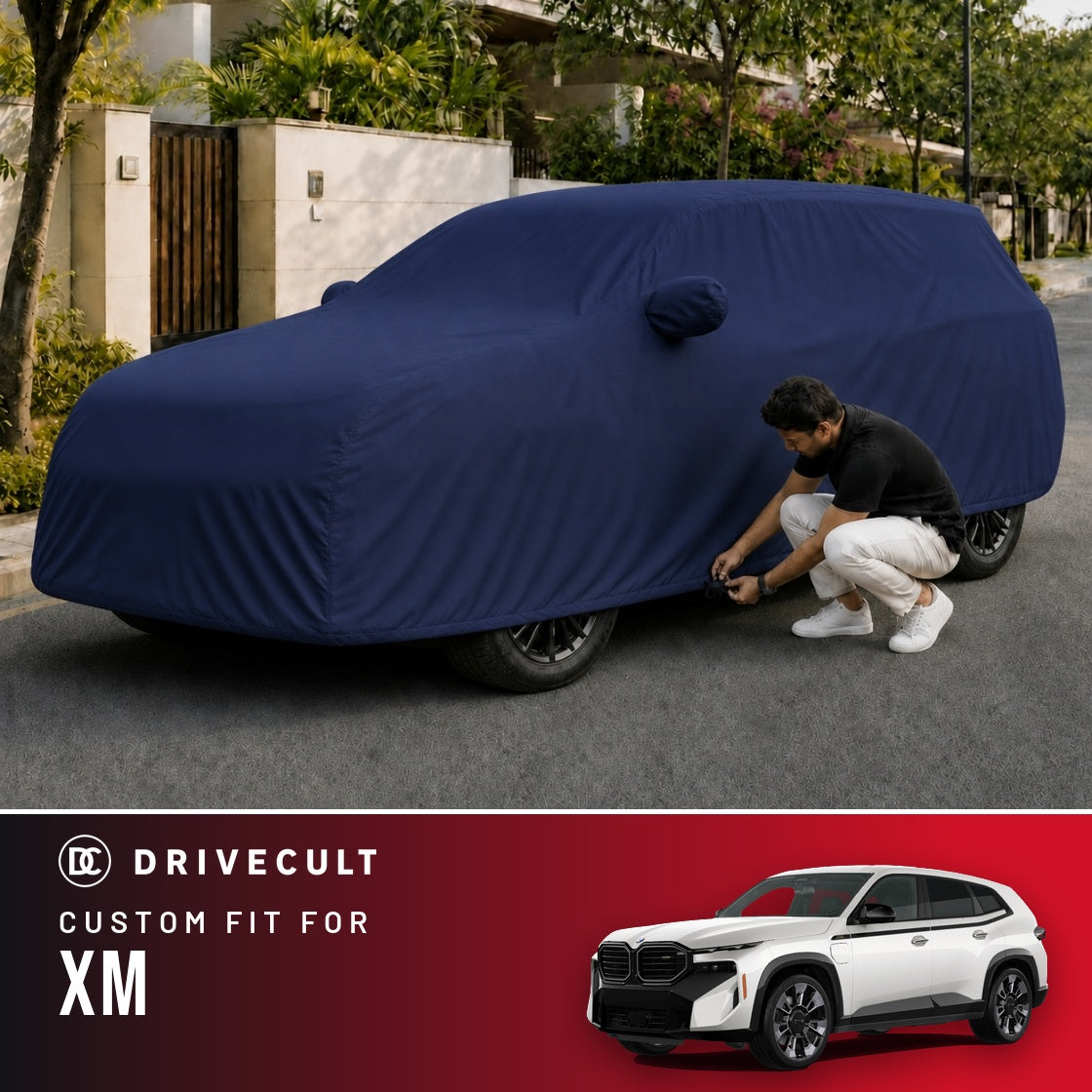 BMW Xm DriveCult Storm custom-fit waterproof car body cover