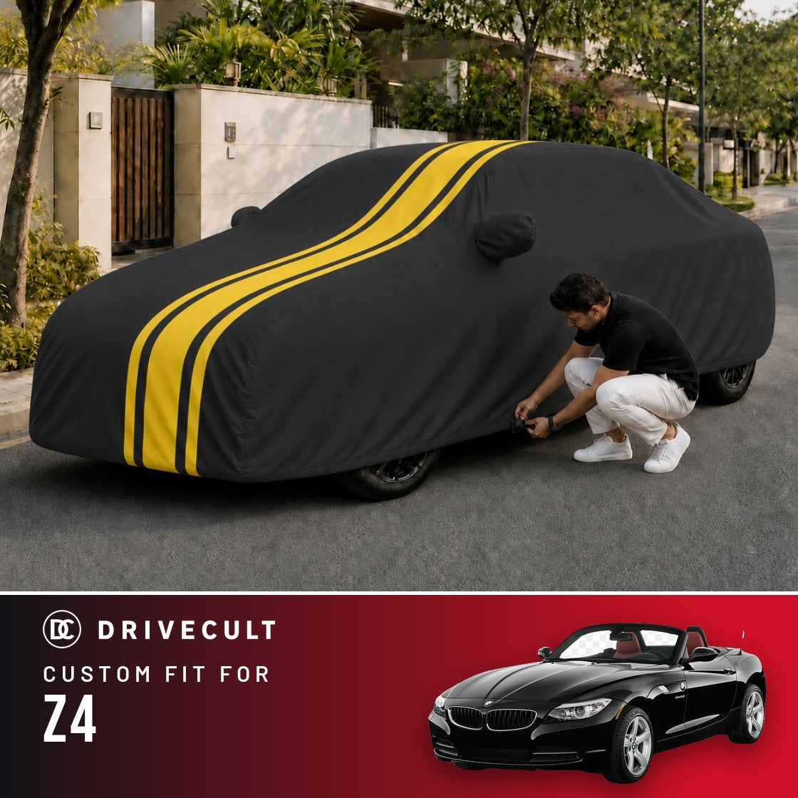 BMW Z4 DriveCult Blaze custom-fit waterproof car body cover