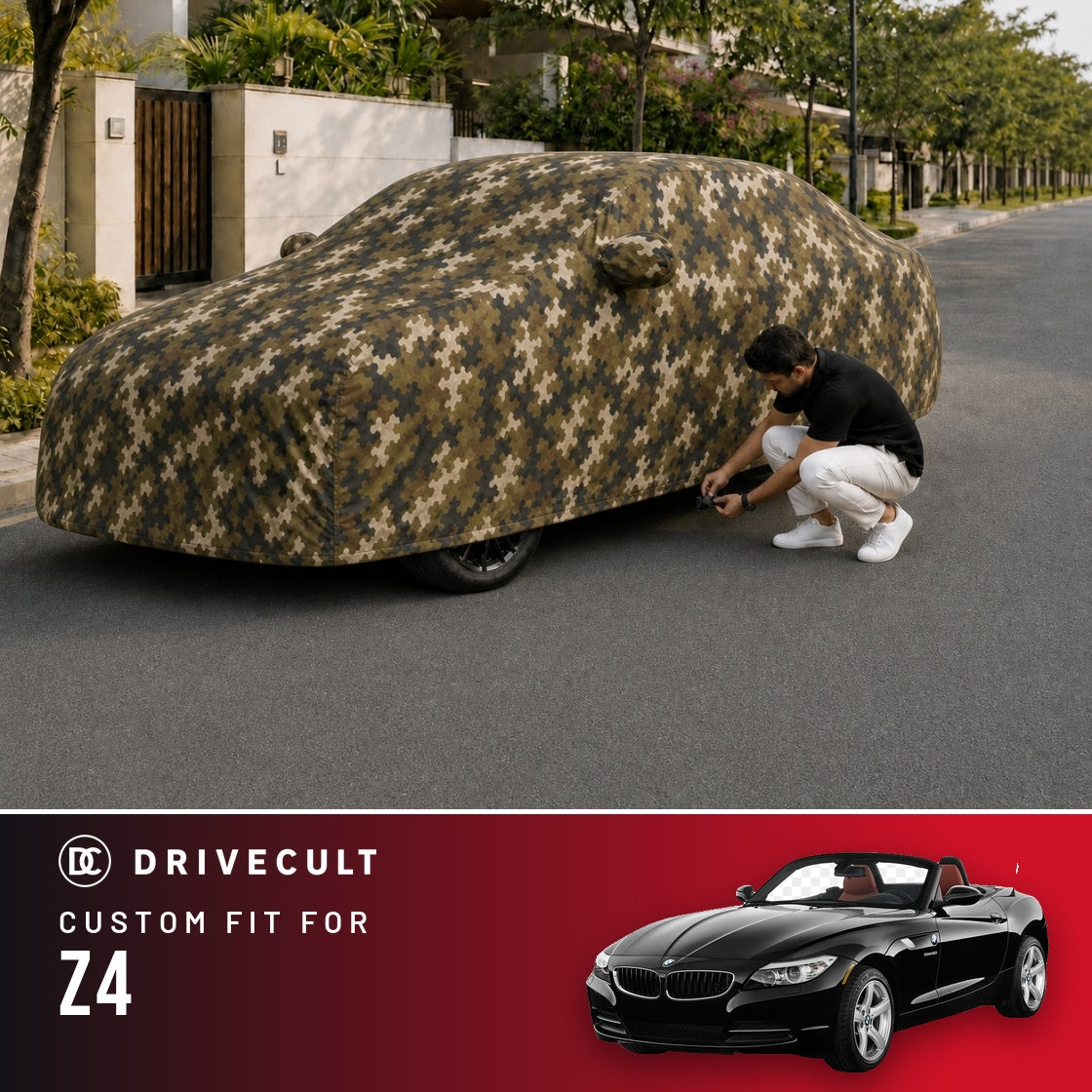 BMW Z4 DriveCult Phantom custom-fit waterproof car body cover