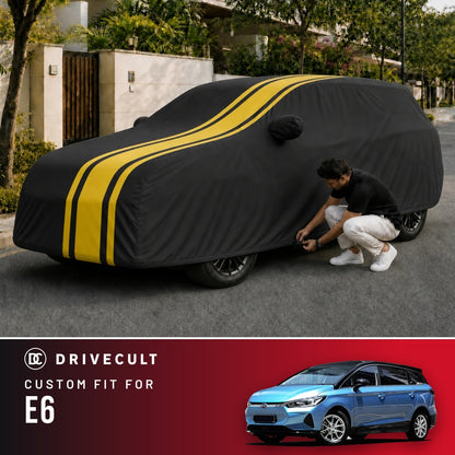 BYD E6 DriveCult Blaze custom-fit waterproof car body cover