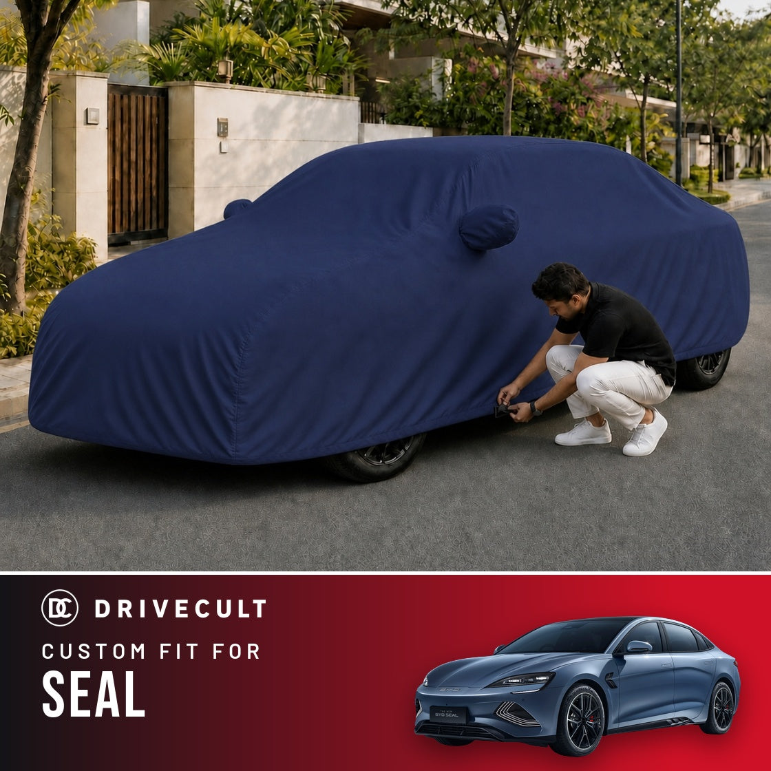 BYD Seal DriveCult Storm custom-fit waterproof car body cover