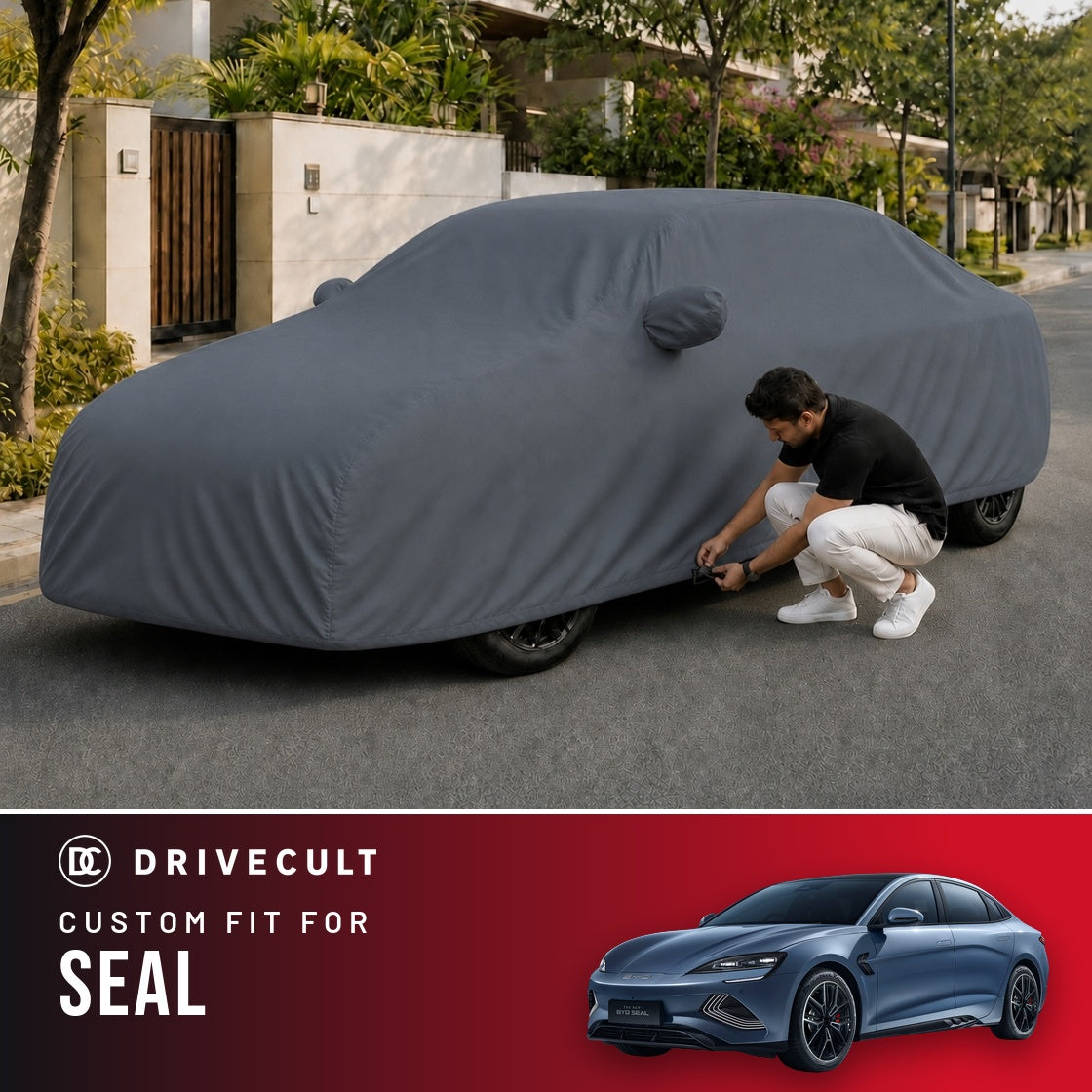 BYD Seal DriveCult Titan custom-fit waterproof car body cover