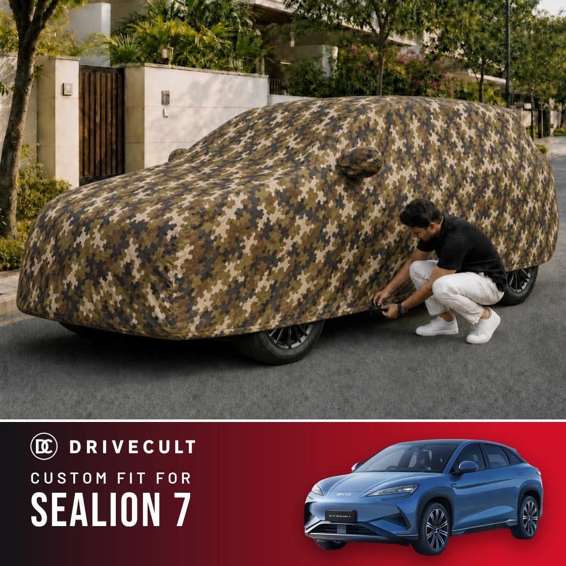 BYD Sealion 7 DriveCult Phantom custom-fit waterproof car body cover