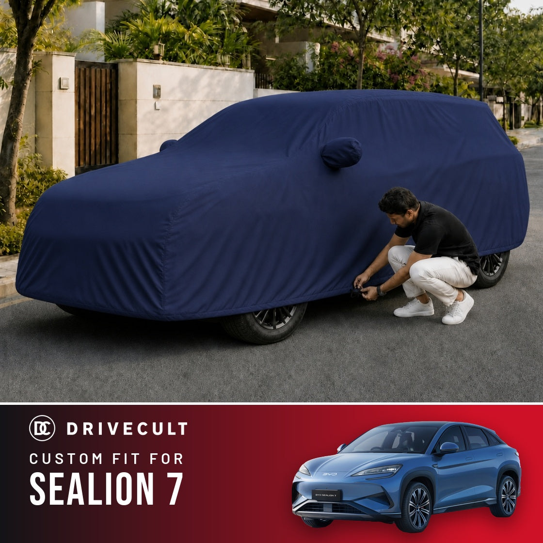 BYD Sealion 7 DriveCult Storm custom-fit waterproof car body cover