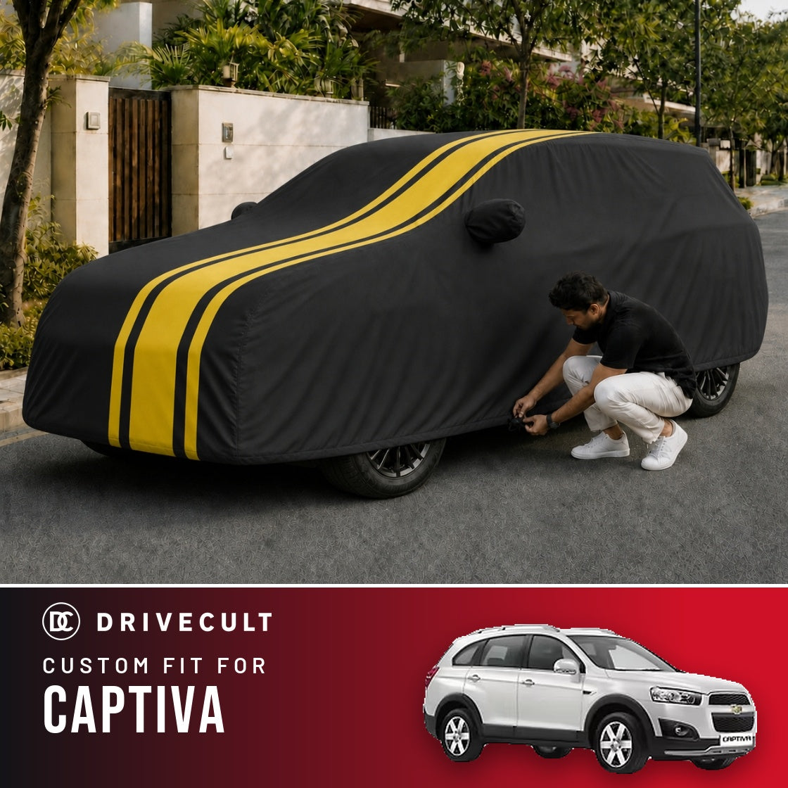 Chevrolet Captiva DriveCult Blaze custom-fit waterproof car body cover