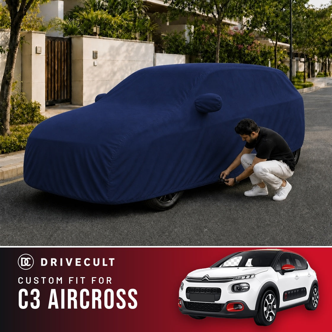 Citroen C3 Aircross DriveCult Storm custom-fit waterproof car body cover