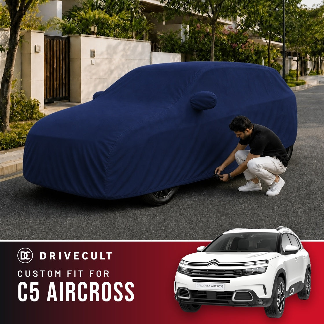 Citroen C5 Aircross DriveCult Storm custom-fit waterproof car body cover