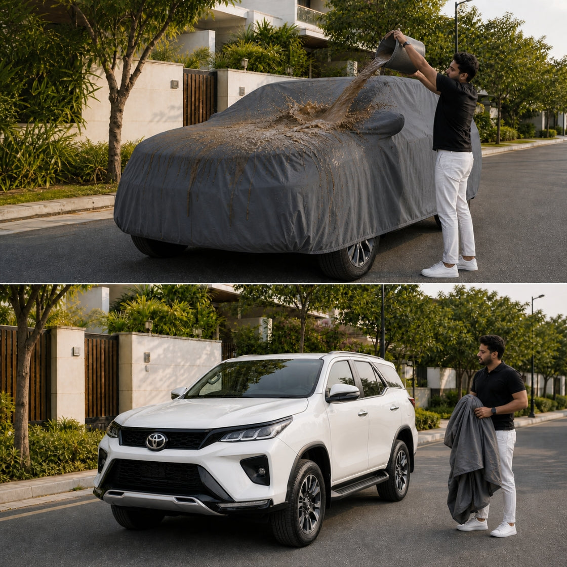 DriveCult Titan body cover easy on and off with carry bag