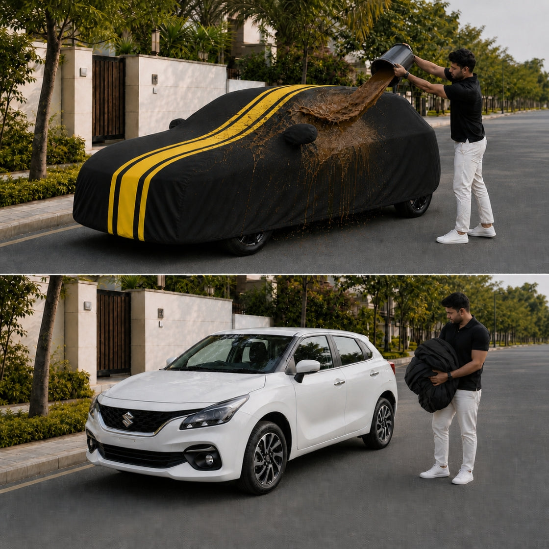 DriveCult Blaze body cover easy on and off with carry bag