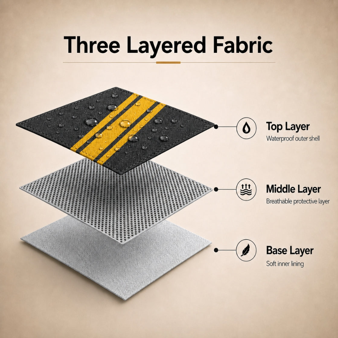 DriveCult Blaze body cover three-layer waterproof fabric
