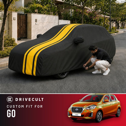 Datsun GO DriveCult Blaze custom-fit waterproof car body cover