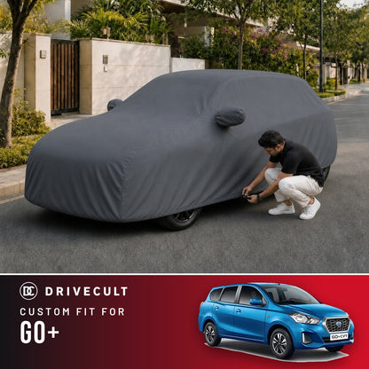Datsun GO+ DriveCult Titan custom-fit waterproof car body cover