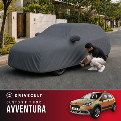 Fiat Avventura DriveCult Titan custom-fit waterproof car body cover