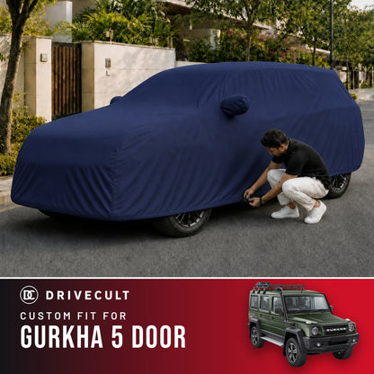Force Gurkha 5 Door DriveCult Storm custom-fit waterproof car body cover