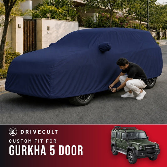 Force Gurkha 5 Door DriveCult Storm custom-fit waterproof car body cover