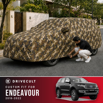 Ford Endeavour 2016-2022 DriveCult Phantom custom-fit waterproof car body cover