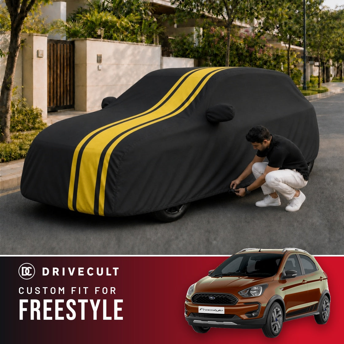 Ford Freestyle DriveCult Blaze custom-fit waterproof car body cover