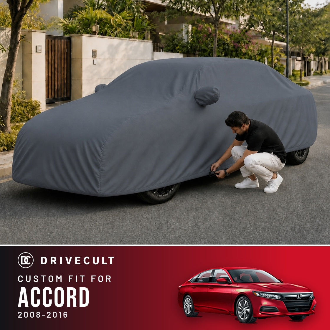 Honda Accord 2008-2016 DriveCult Titan custom-fit waterproof car body cover