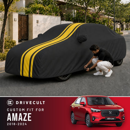 Honda Amaze 2018-2024 DriveCult Blaze custom-fit waterproof car body cover