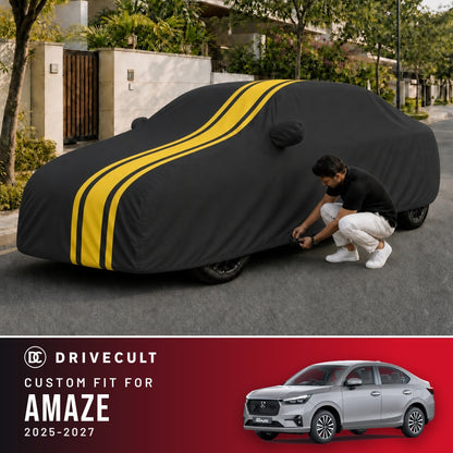 Honda Amaze 2025-2027 DriveCult Blaze custom-fit waterproof car body cover
