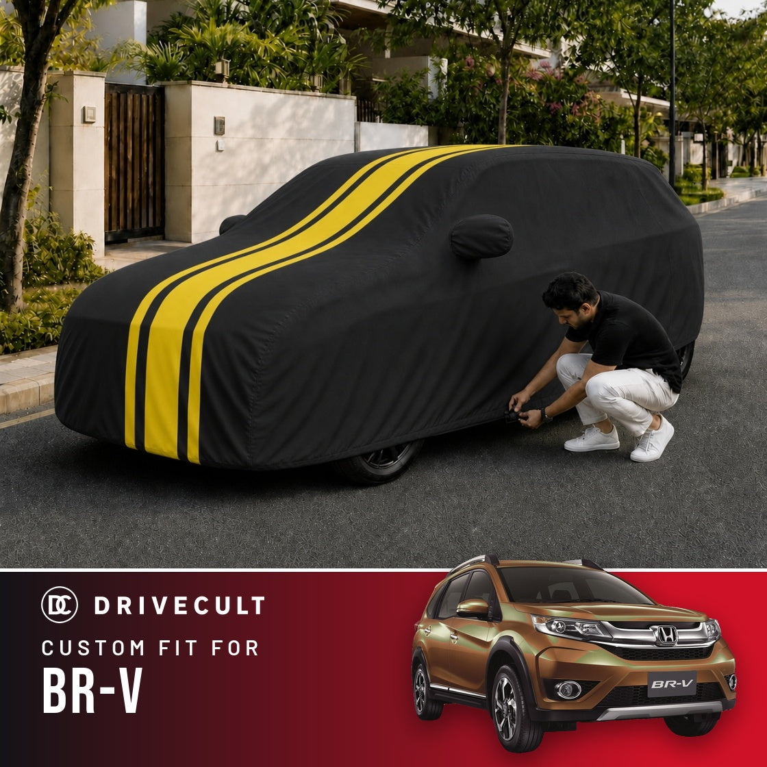 Honda BR-V DriveCult Blaze custom-fit waterproof car body cover