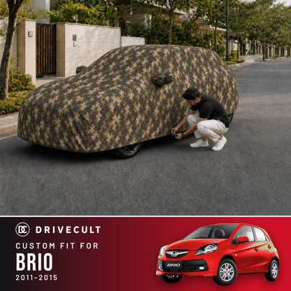 Honda Brio 2011-2015 DriveCult Phantom custom-fit waterproof car body cover