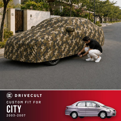 Honda City 2003-2007 DriveCult Phantom custom-fit waterproof car body cover