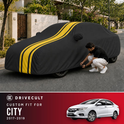 Honda City 2017-2019 DriveCult Blaze custom-fit waterproof car body cover