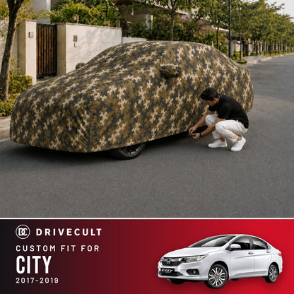 Honda City 2017-2019 DriveCult Phantom custom-fit waterproof car body cover