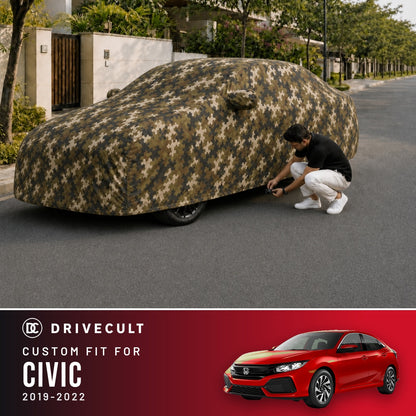 Honda Civic 2019-2022 DriveCult Phantom custom-fit waterproof car body cover