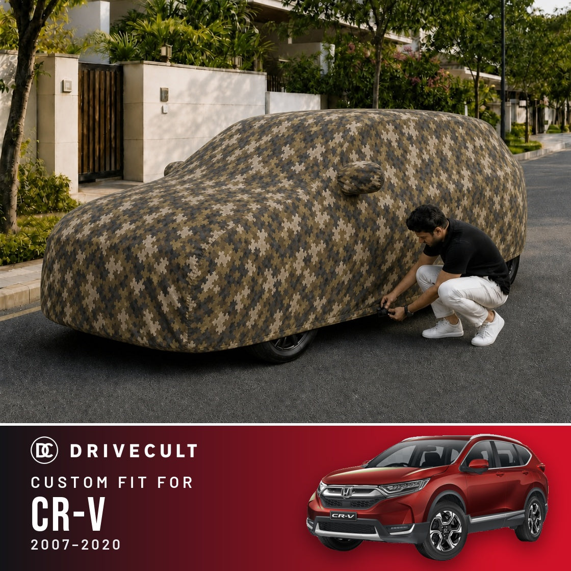 Honda CR-V 2007-2020 DriveCult Phantom custom-fit waterproof car body cover