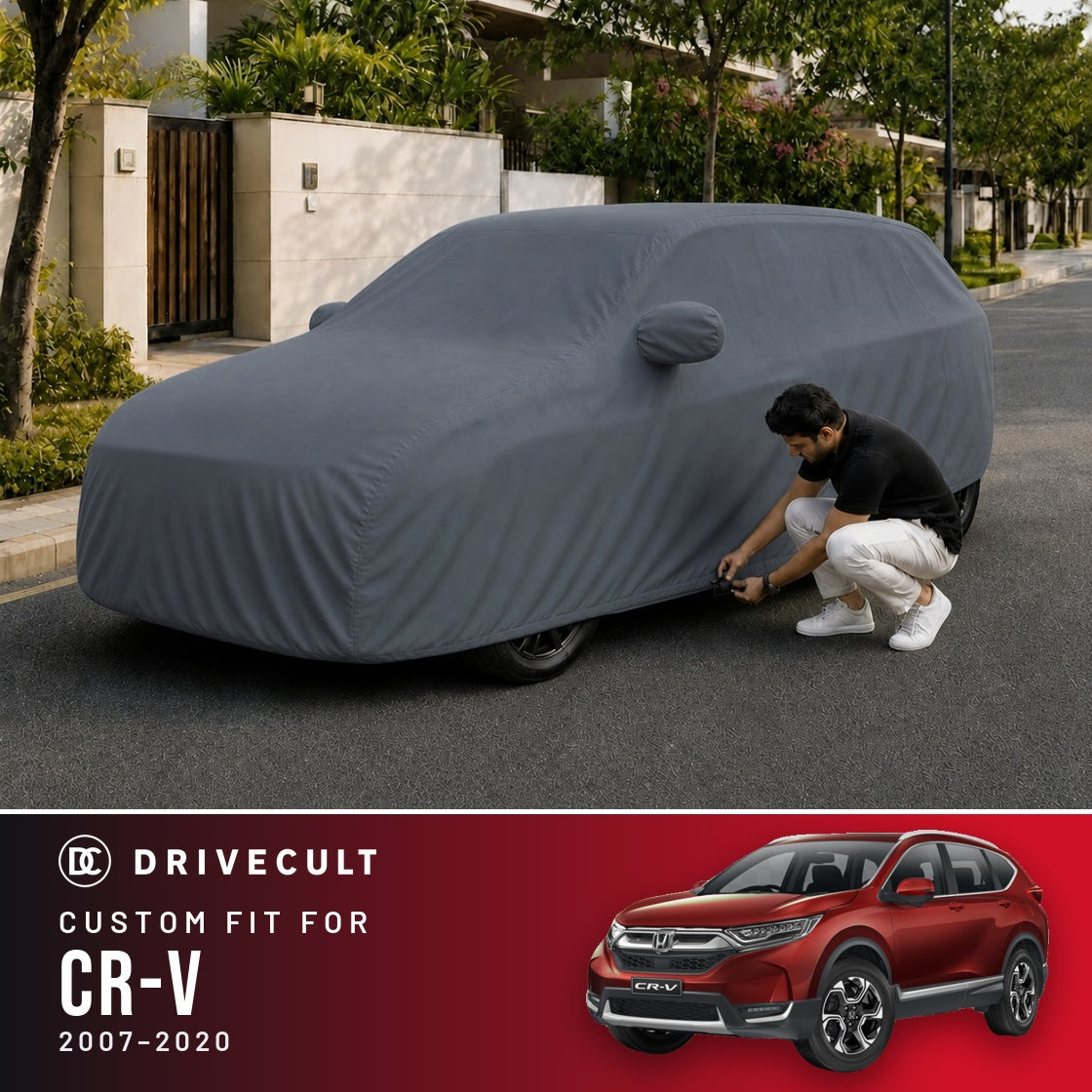 Honda CR-V 2007-2020 DriveCult Titan custom-fit waterproof car body cover