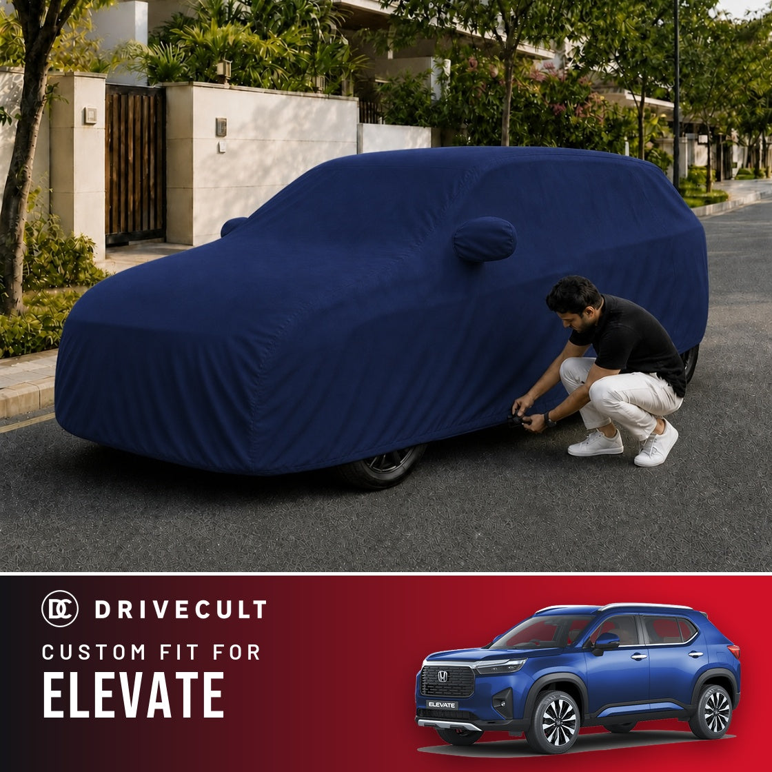 Honda Elevate DriveCult Storm custom-fit waterproof car body cover