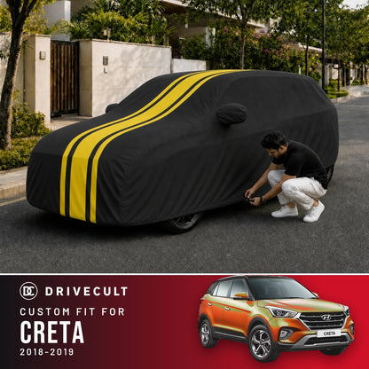 Hyundai Creta 2018-2019 DriveCult Blaze custom-fit waterproof car body cover