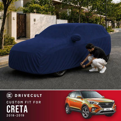 Hyundai Creta 2018-2019 DriveCult Storm custom-fit waterproof car body cover