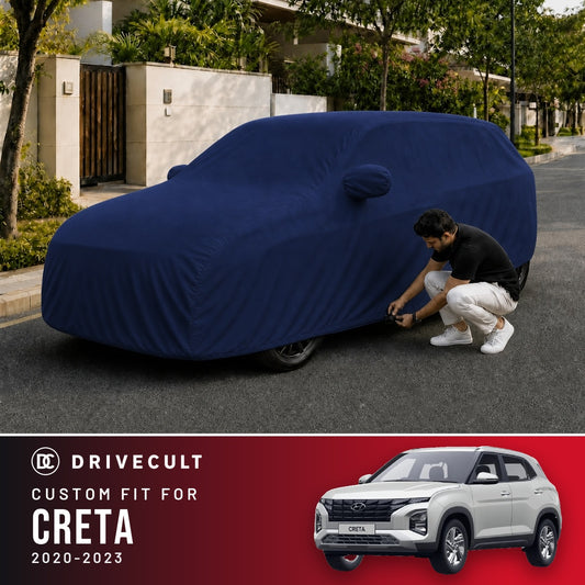 Hyundai Creta 2020-2023 DriveCult Storm custom-fit waterproof car body cover