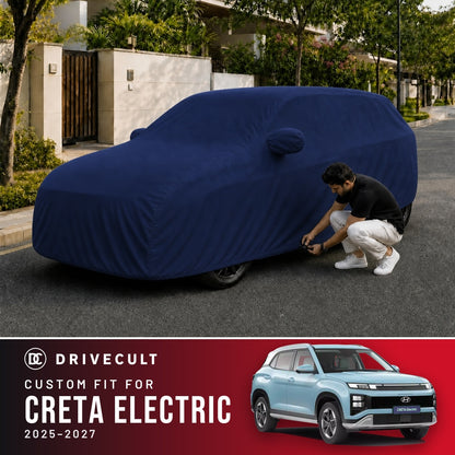 Hyundai Creta Electric 2025-2027 DriveCult Storm custom-fit waterproof car body cover