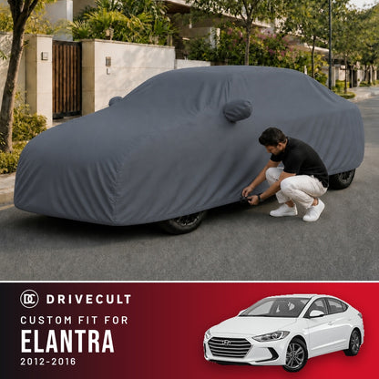 Hyundai Elantra 2012-2016 DriveCult Titan custom-fit waterproof car body cover