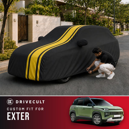Hyundai Exter DriveCult Blaze custom-fit waterproof car body cover