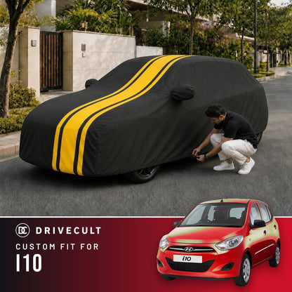Hyundai I10 2007-2013 DriveCult Blaze custom-fit waterproof car body cover