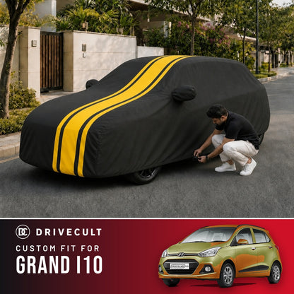Hyundai Grand i10 DriveCult Blaze custom-fit waterproof car body cover