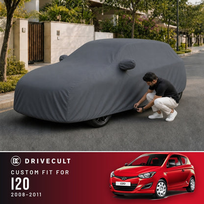 Hyundai i20 2008-2011 DriveCult Titan custom-fit waterproof car body cover