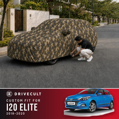 Hyundai i20 Elite 2018-2020 DriveCult Phantom custom-fit waterproof car body cover